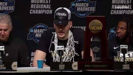 edey giving net to keady|What Purdue's Zach Edey Said During His Final Four Media .